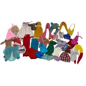 Fair condition lot of vintage barbie clothing